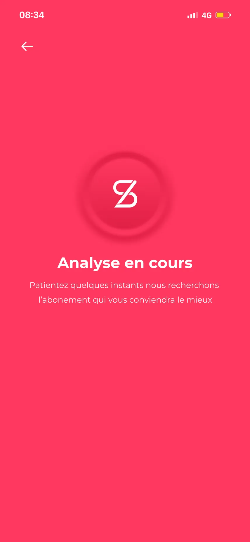 Écran d’analyse en cours